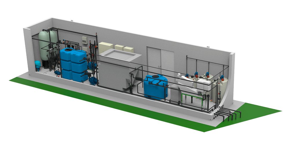Наземное исполнение очистных сооружений сточных вод